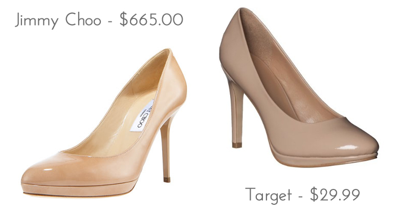 Über Chic for Cheap: Look for Less: Jimmy Choo Pantent Round-Toe Pump